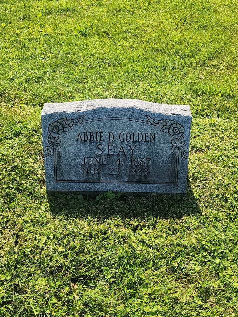 Abbie D. Golden Seay's grave. Photo 1