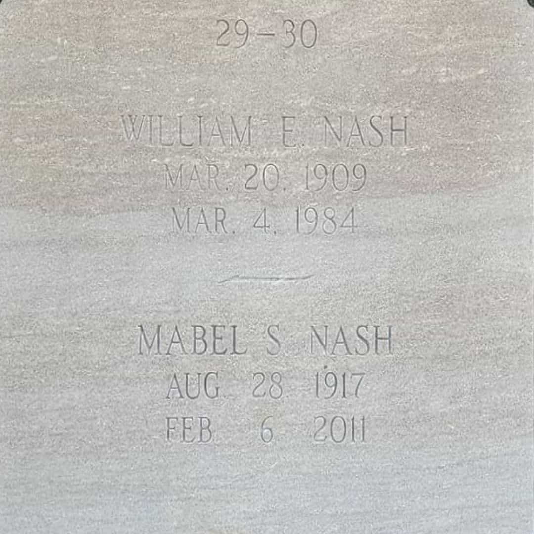 Mabel S. Nash's grave