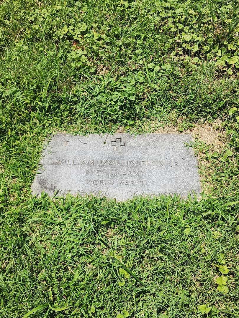 Reverend William Martin Peck Junior's grave. Photo 3
