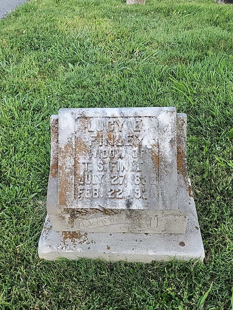 Lucy E. Finley's grave. Photo 1