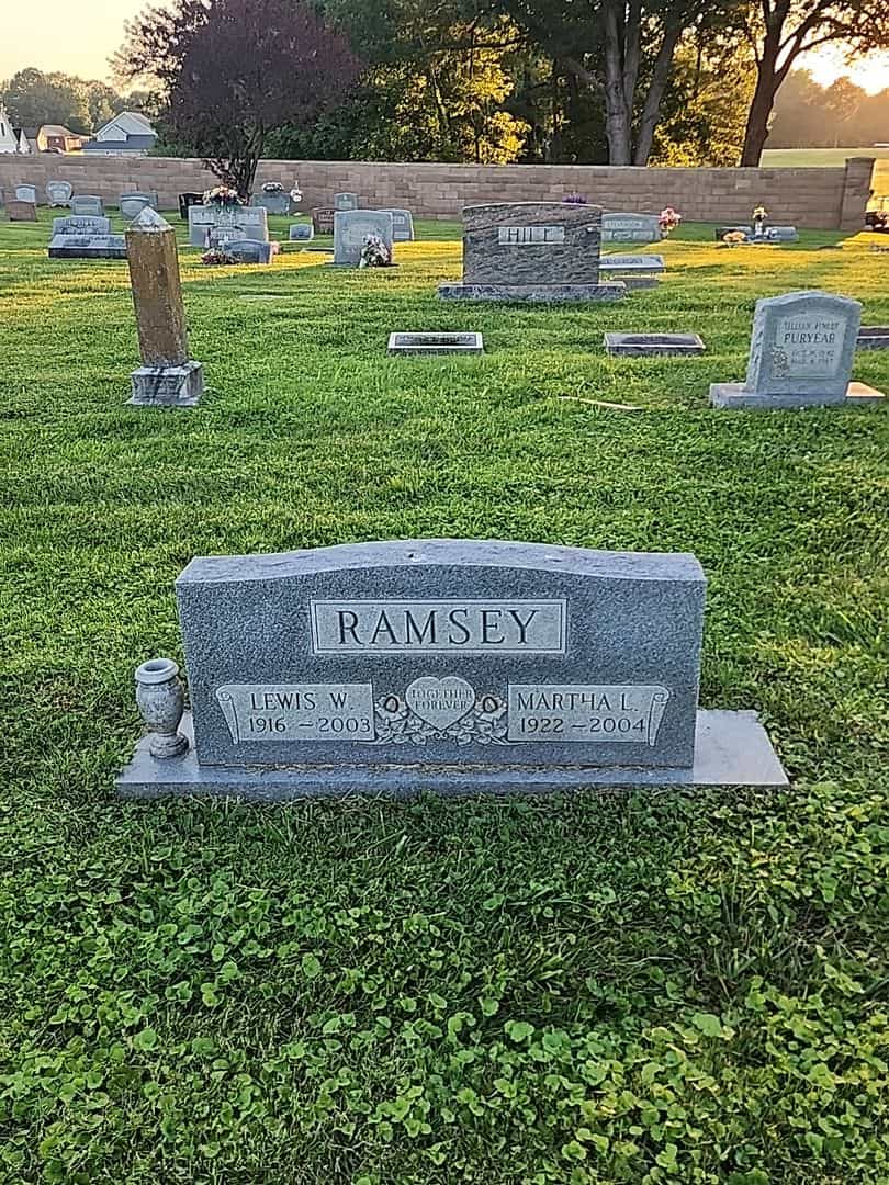 Martha L. Ramsey's grave. Photo 1