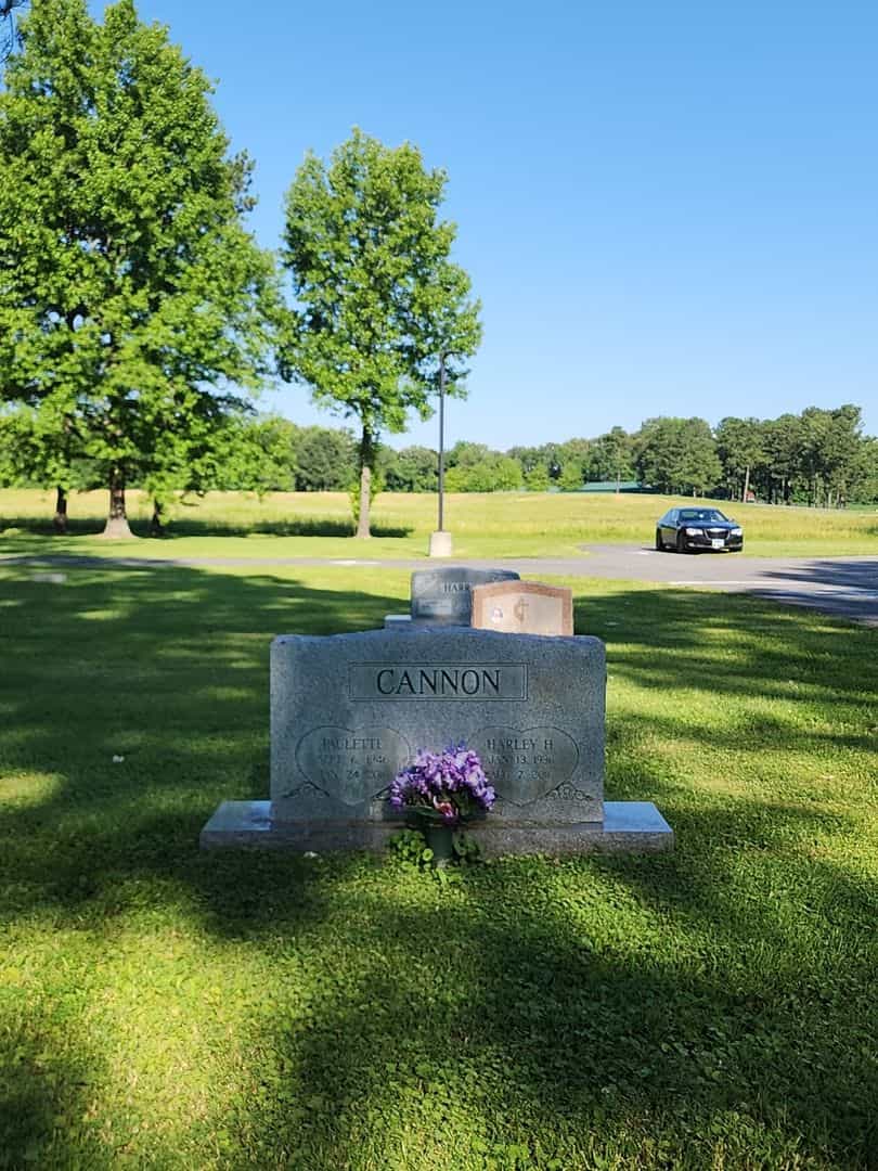 Harley H. Cannon's grave. Photo 2