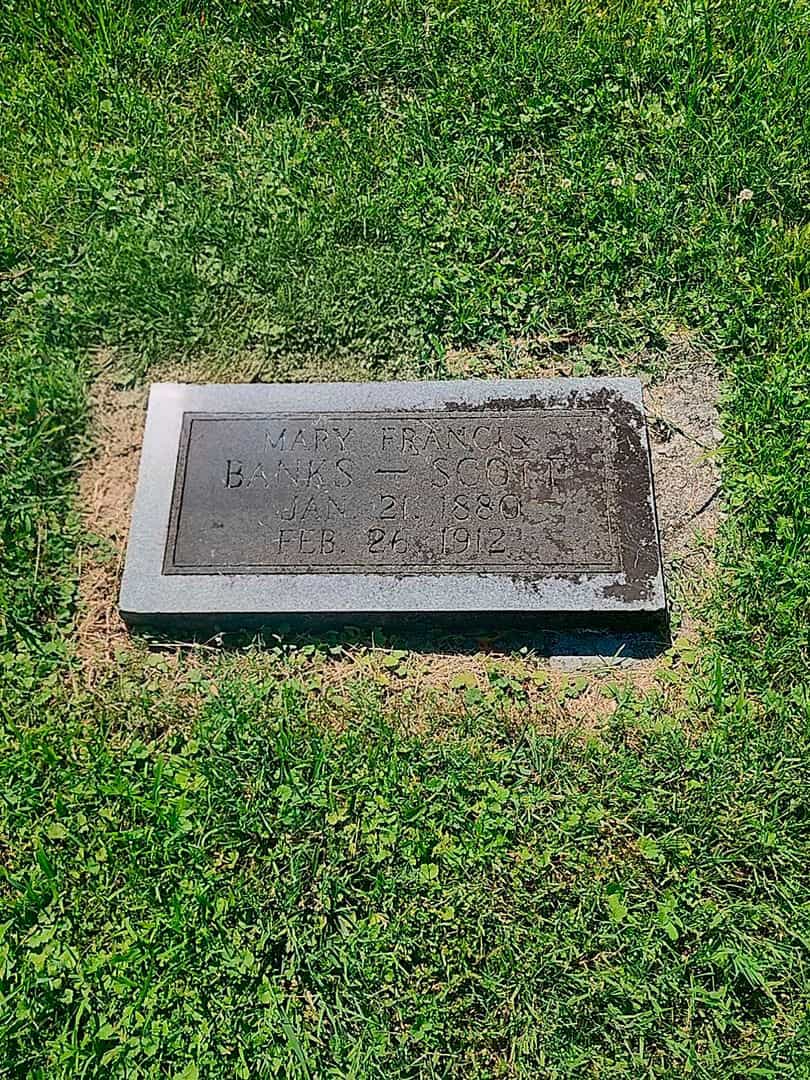 Mary Francis Banks Scott's grave. Photo 1