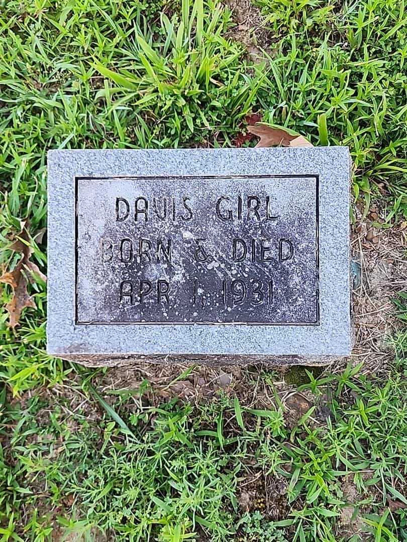 Infant Davis's grave. Photo 1